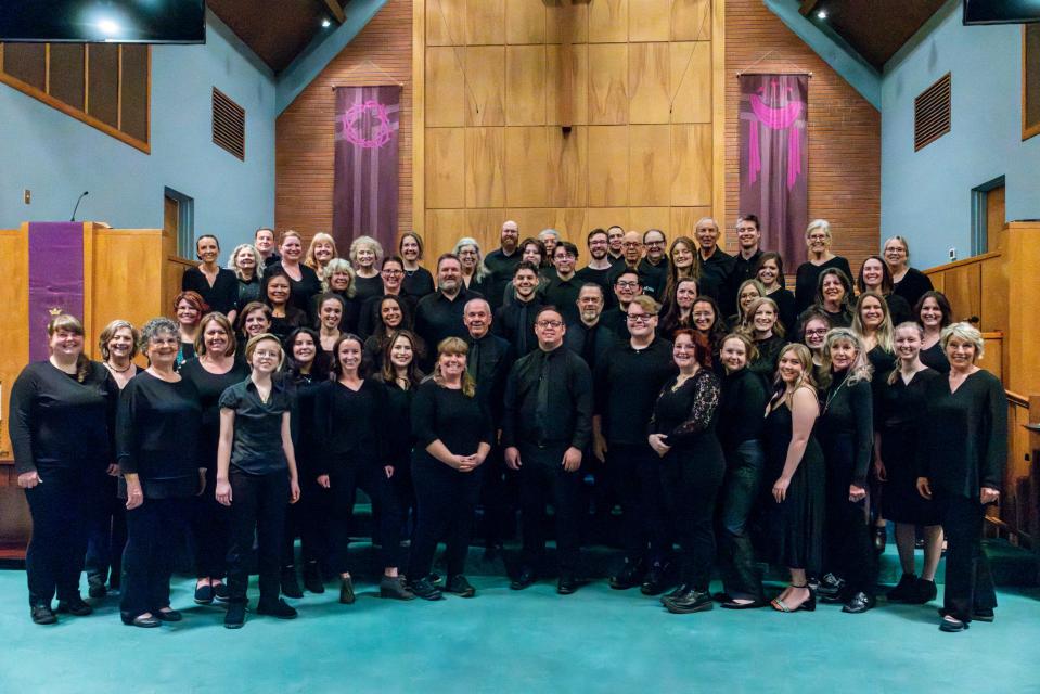 The Caliente Community Chorus will present its "Measure Me, Sky" program on Tuesday, April 6 at the First Presbyterian Church in Farmington.