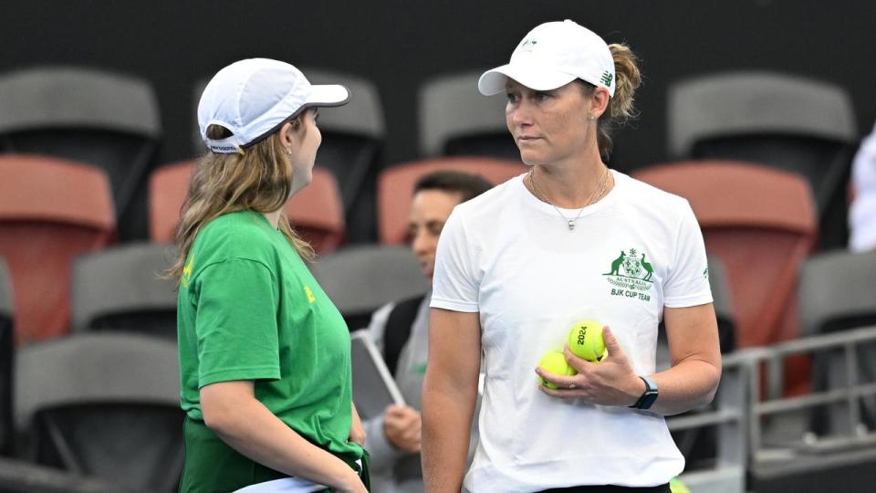 Australia's Billie Jean King Cup captain Sam Stosur.