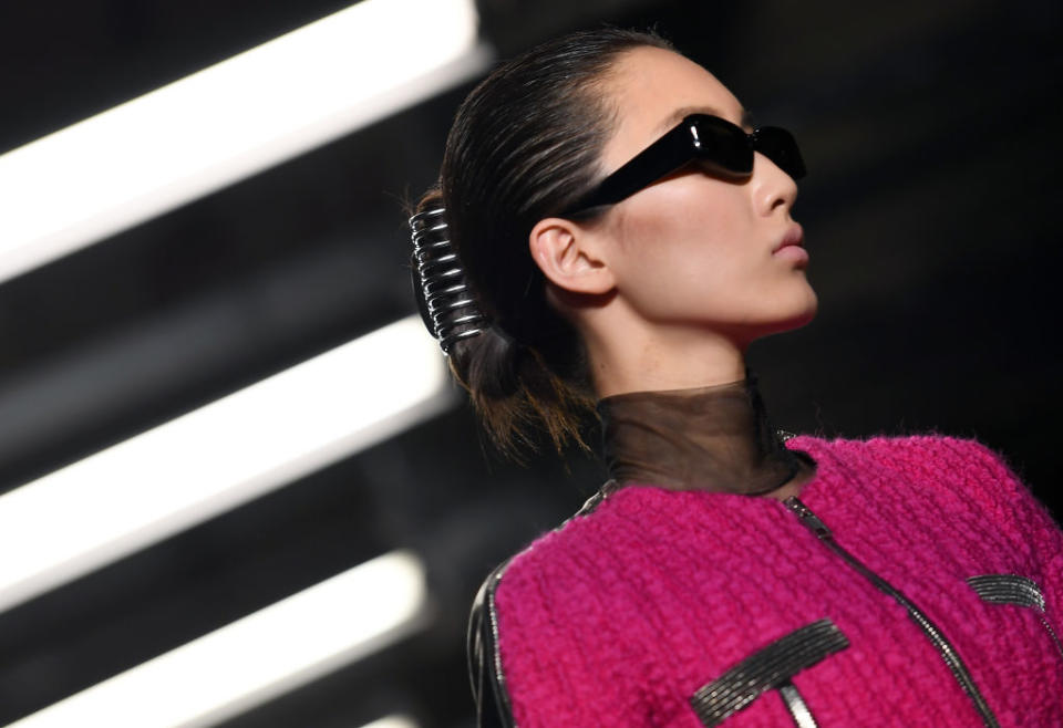 Models at Alexander Wang's Fall 2018 took the runway wearing what was described as 