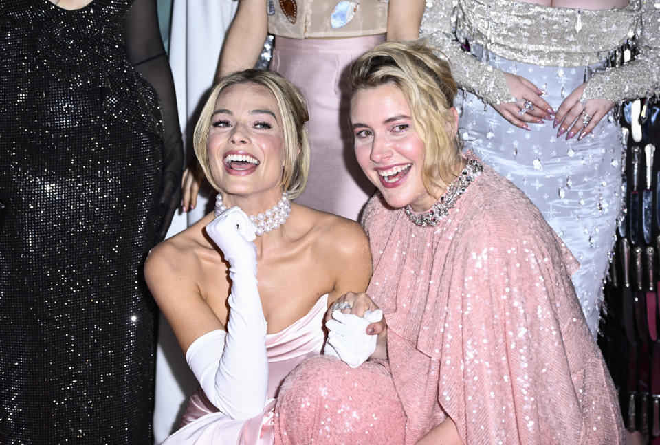 Margot Robbie and Greta Gerwig attend the 