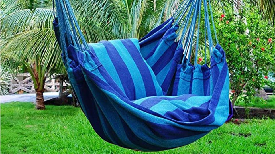 Check out this comfy hammock chair.