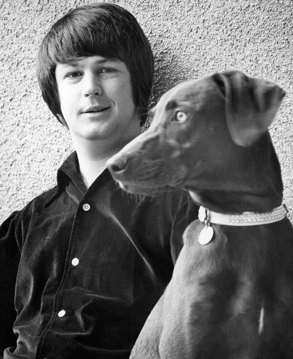 Brian Wilson and a dog