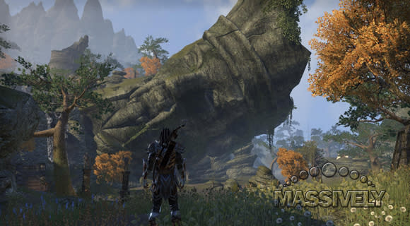 ESO toppled statue