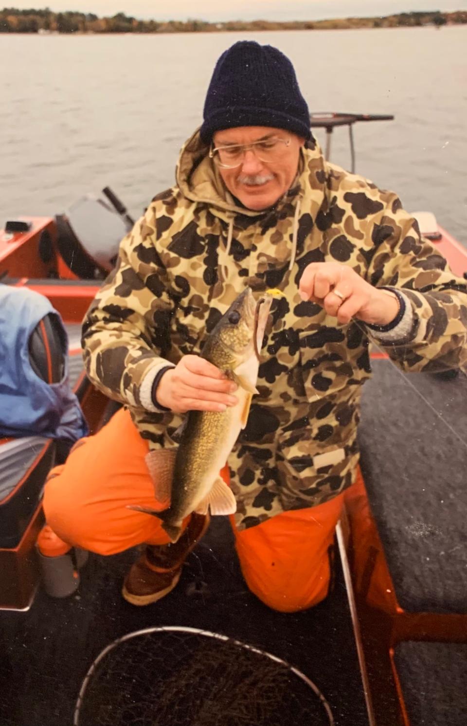 Dave Otto, former longtime Green Bay Press-Gazette outdoors and environmental reporter, doing one of the things he loved best, fishing. Otto, 83, died Nov. 26, 2021, in Green Bay.