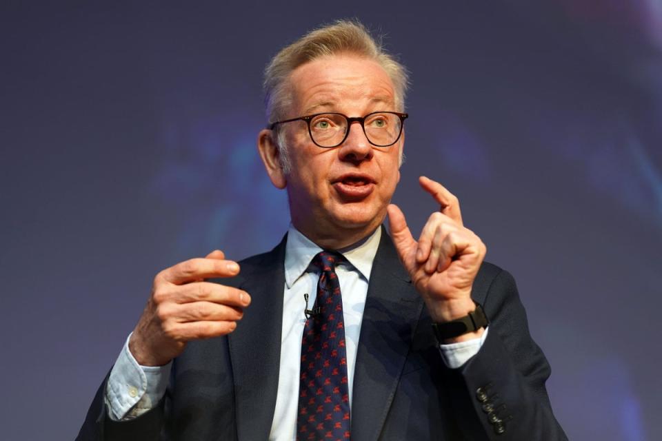 Housing secretary Michael Gove defended the government’s climbdown on housing targets  last year  (PA Wire)