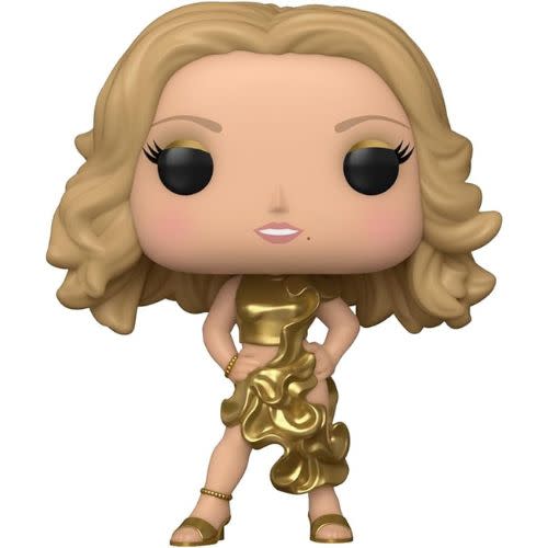 funko pop of mariah carey in gold outfit