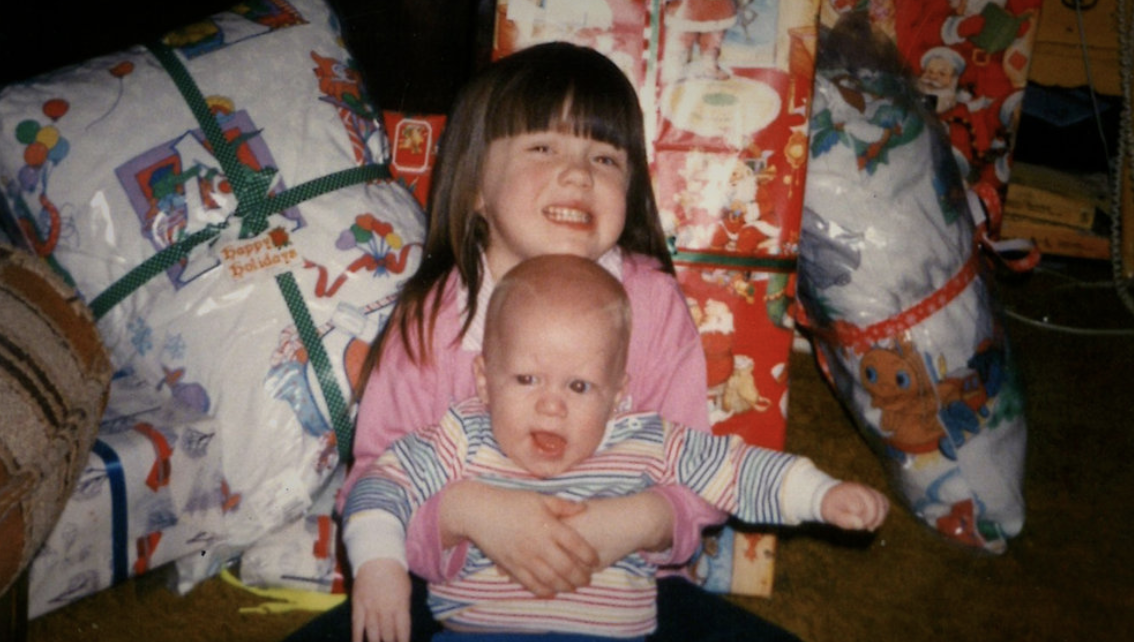 A photo of Amber Hagerman and her younger brother, Ricky, is featured in 