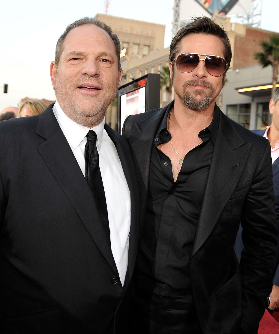 Brad Pitt to Produce Movie on Harvey Weinstein, Who He Once 'Threatened' Over Gwyneth Paltrow