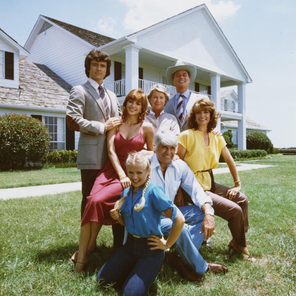 The Ewing family at home on Dallas in 1979 - Getty