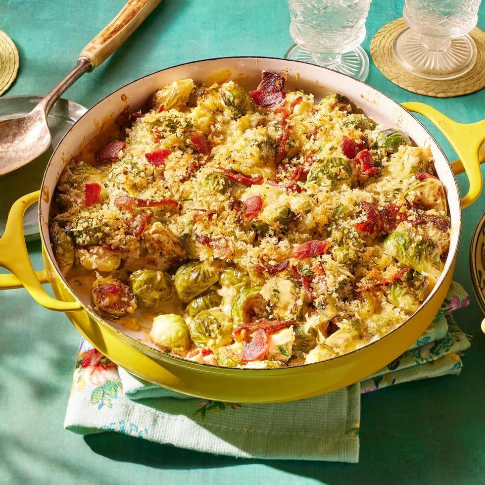 brussels sprouts casserole with bacon