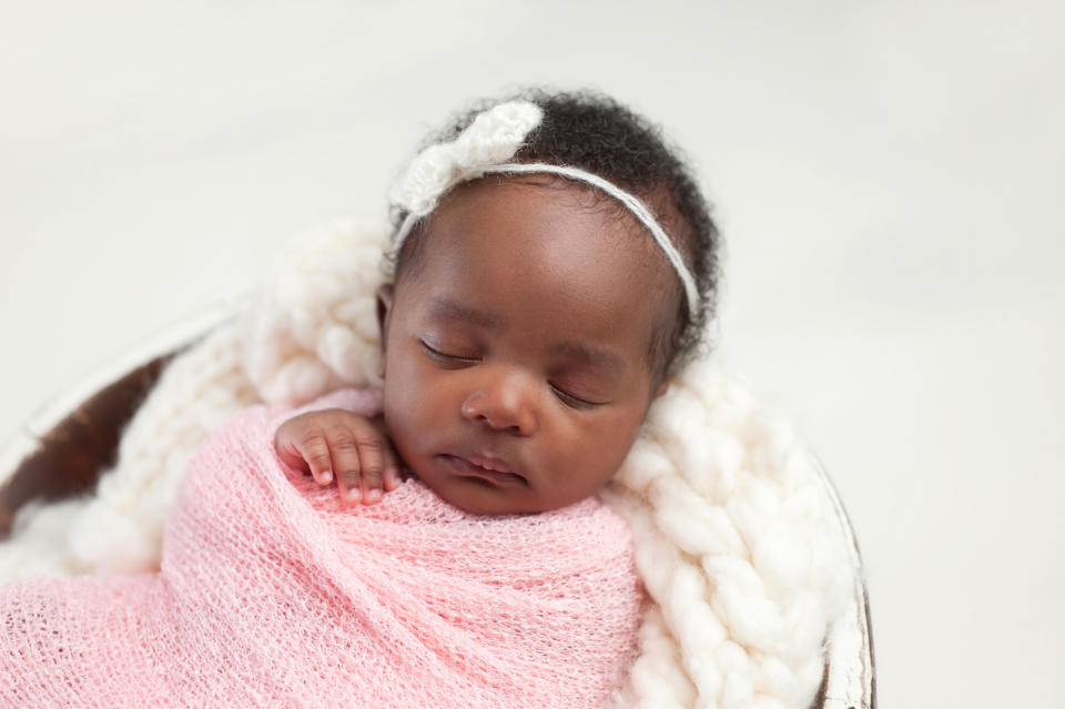 Stock picture of a sleeping baby girl. (Getty Images)