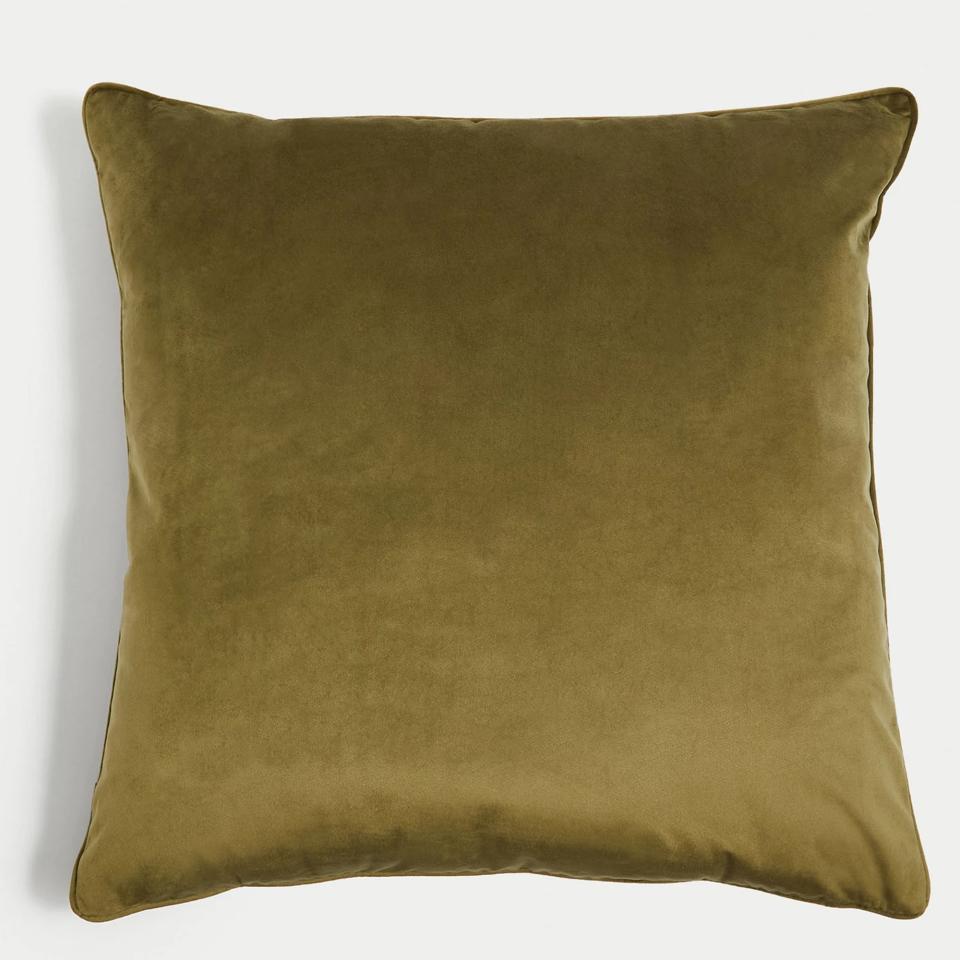 Velvet Piped Large Cushion