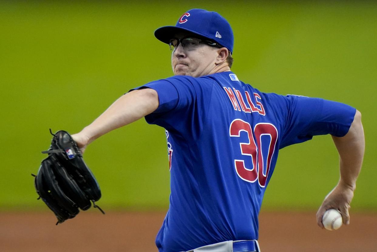 Chicago Cubs starting pitcher Alec Mills 