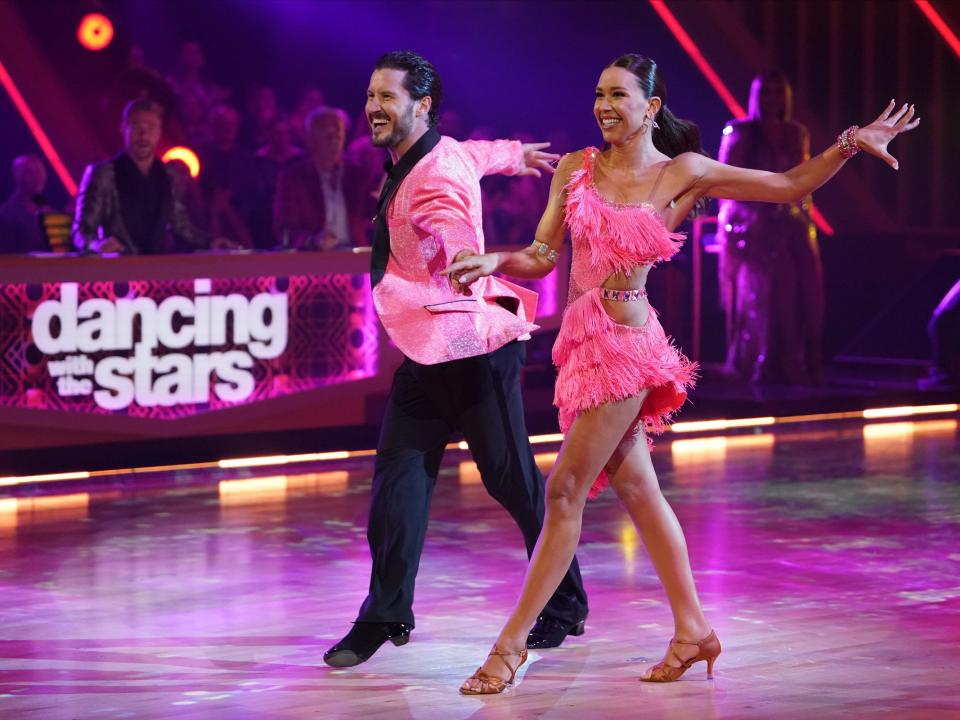 Val Chmerkovskiy and Gabby Windey.