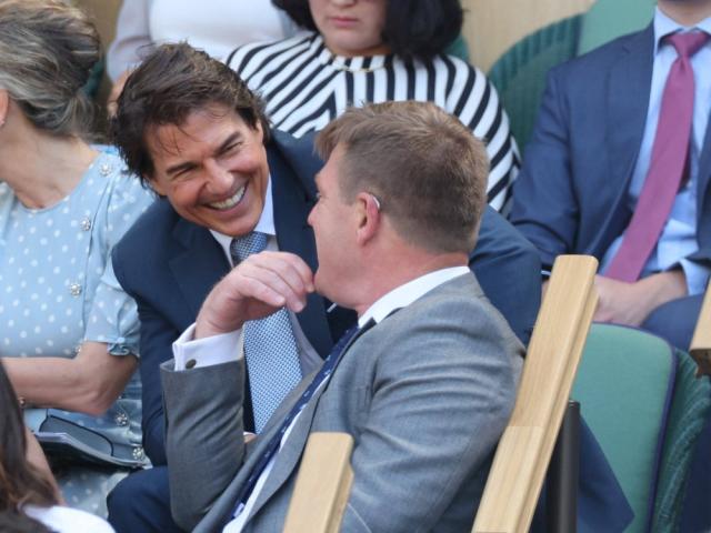 Tom Cruise auf der Wimbledon-Tribüne. (Bild: imago/i Images)