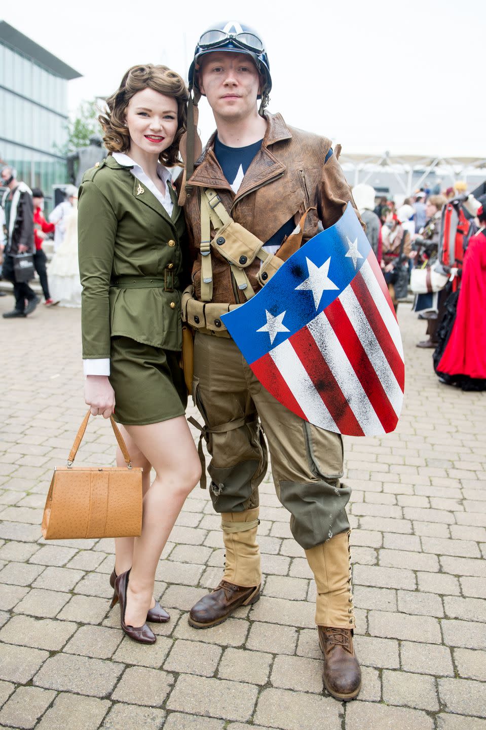 Peggy Carter and Captain America Halloween Costume