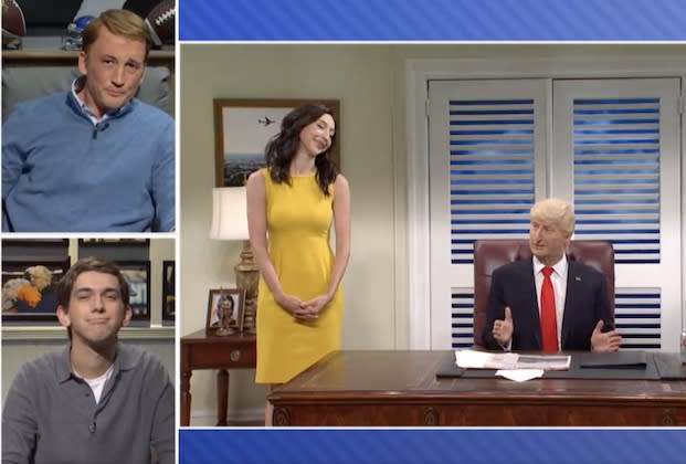 The ManningCast stop by 'SNL' to breakdown the premiere's cold open