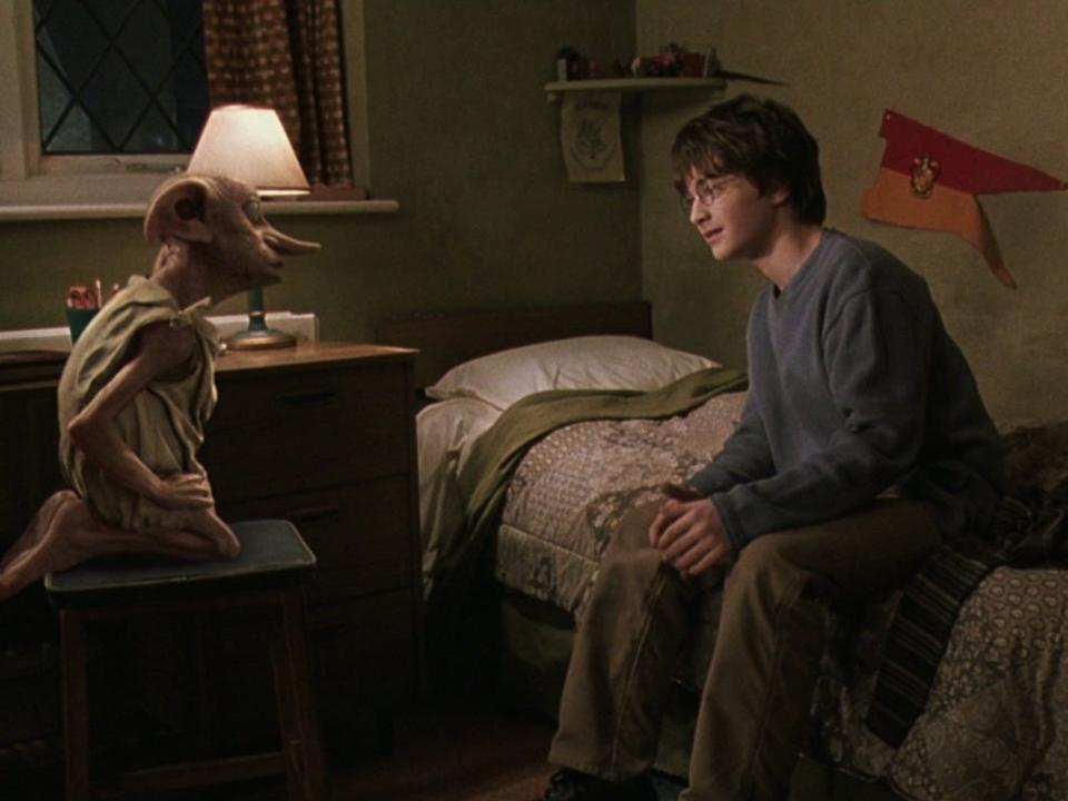 Harry Potter and Dobby in Chamber of Secrets