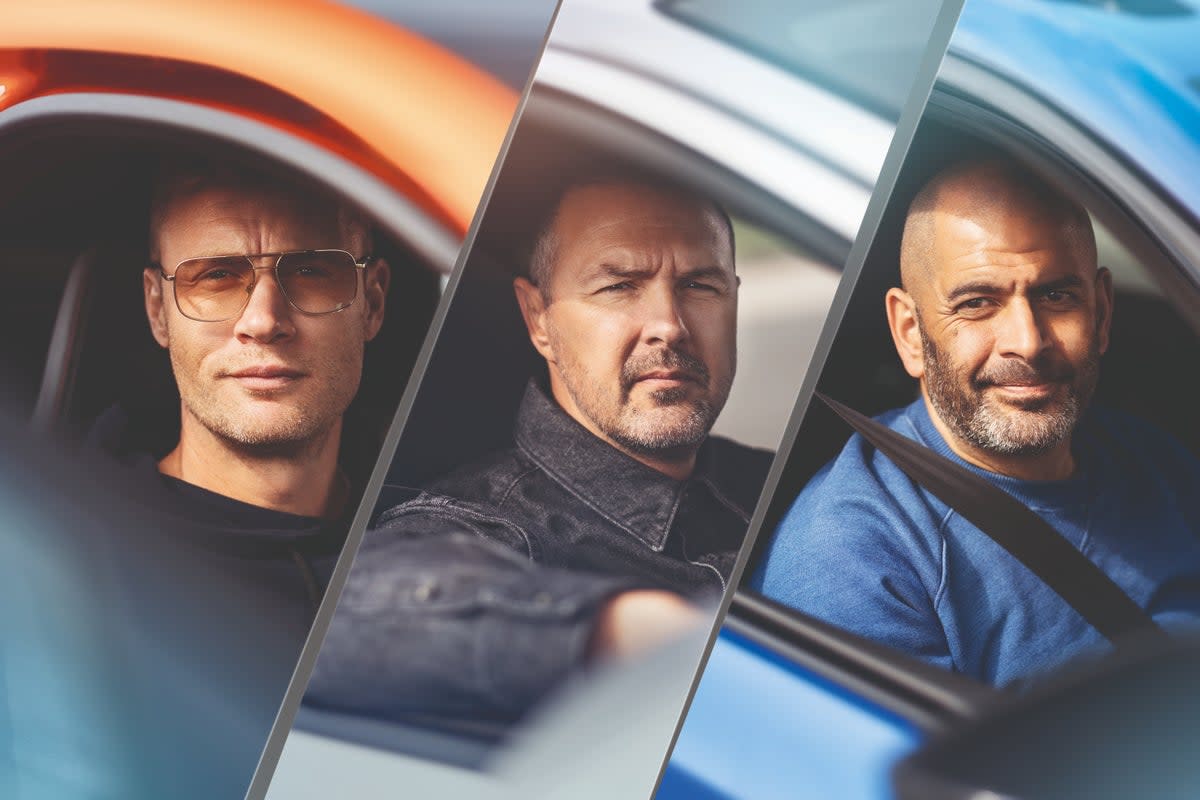 Freddie Flintoff, Paddy McGuinness, and Chris Harris, stars of ‘Top Gear' (BBC/Lee Brimble)