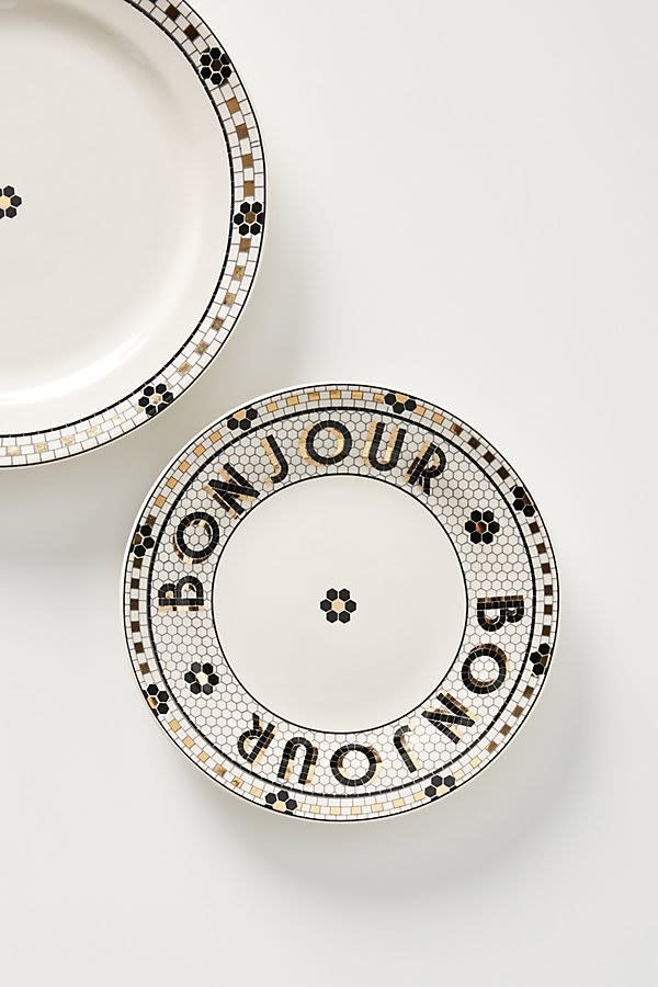 SHOP NOW: Bistro Tile Bread Plates, Set of 4, $40, anthropologie.com.