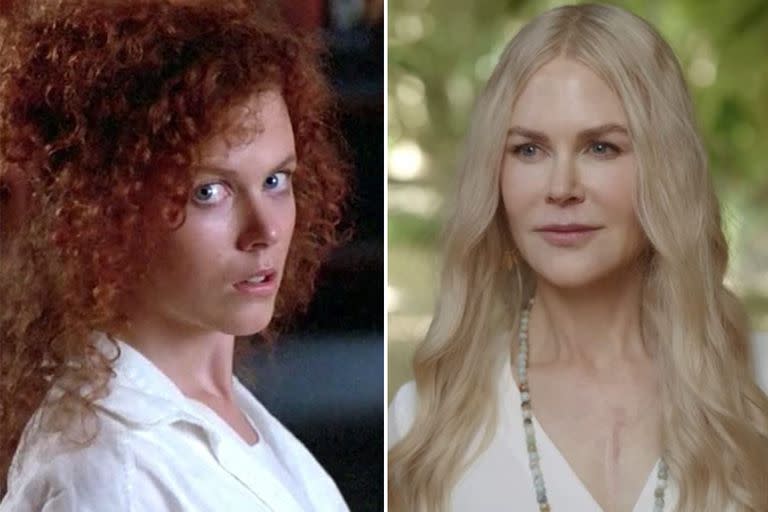 Nicole Kidman a los 22 años, en Cabo de miedo, y a los 54 en Nueve perfectos desconocidos