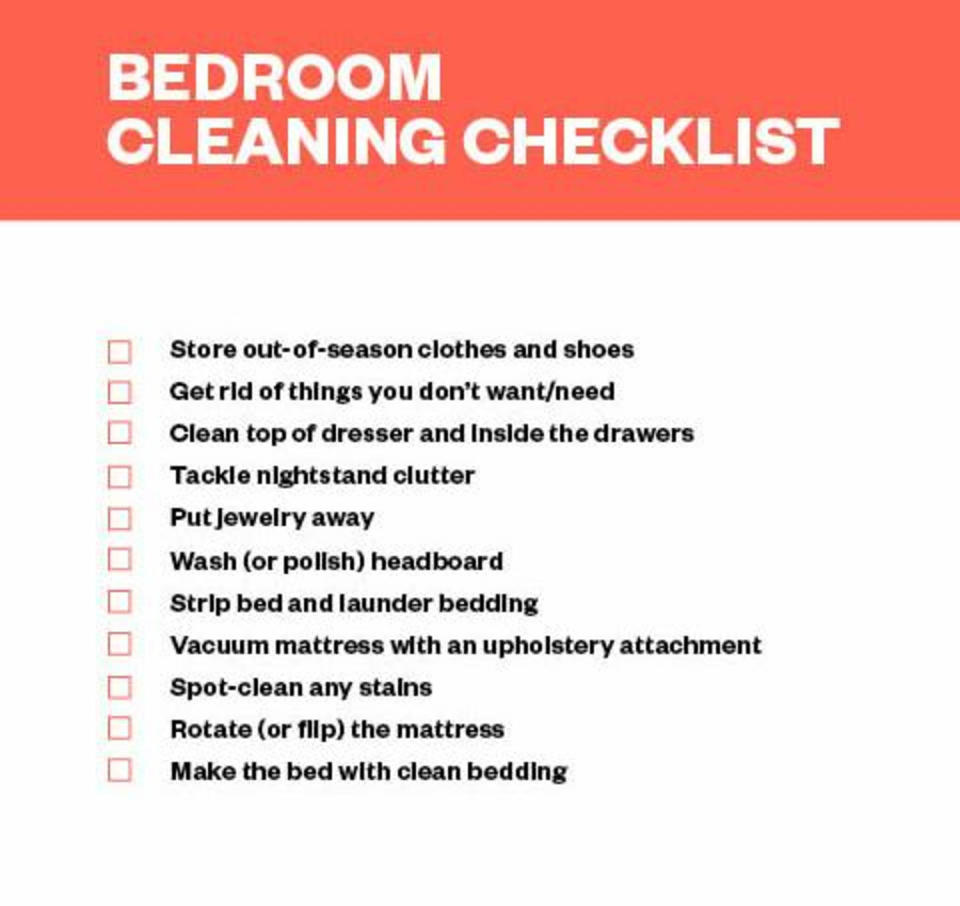 cleaning checklist (TODAY Illustration)