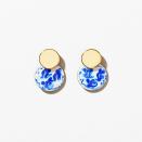 Who needs pearl earrings when you have these marble blue marvels from Ana Luisa? The nickel-free, 14k gold-plated titanium earrings will safeguard against sensitivities, while the eye-catching drop-earring design summons compliments everywhere you go. $59, Ana Luisa. <a href="https://www.analuisa.com/products/enamel-earrings-mini-kinoko-marble-blue" rel="nofollow noopener" target="_blank" data-ylk="slk:Get it now!" class="link ">Get it now!</a>