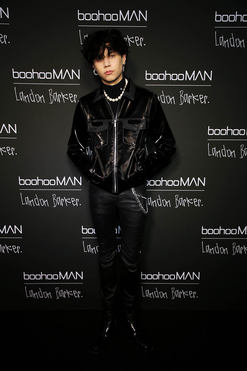 Landon Barker attends the boohooMAN x Landon Barker launch party at Desert 5 Spot on June 14, 2022 in Los Angeles. - Credit: Courtesy of boohooMAN