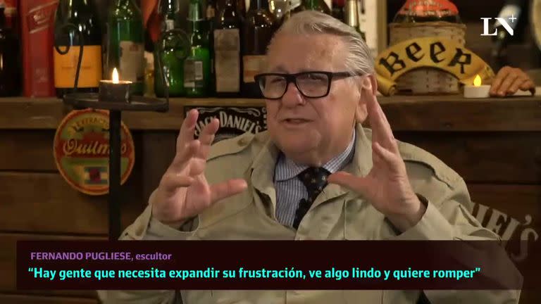 Pugliese, en un reportaje con LN+, sobre sus obras: "Es un placer para mi hacer estas cosas, son como hijos míos"