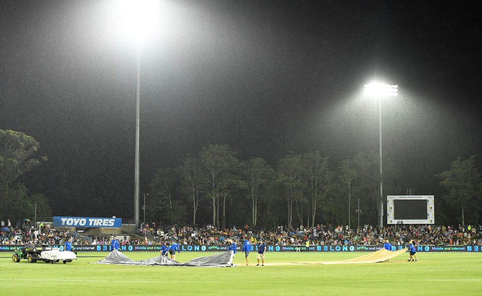 The Brisbane Heat's clash with Sydney Sixers in the BBL, pictured here in Coffs Harbour.