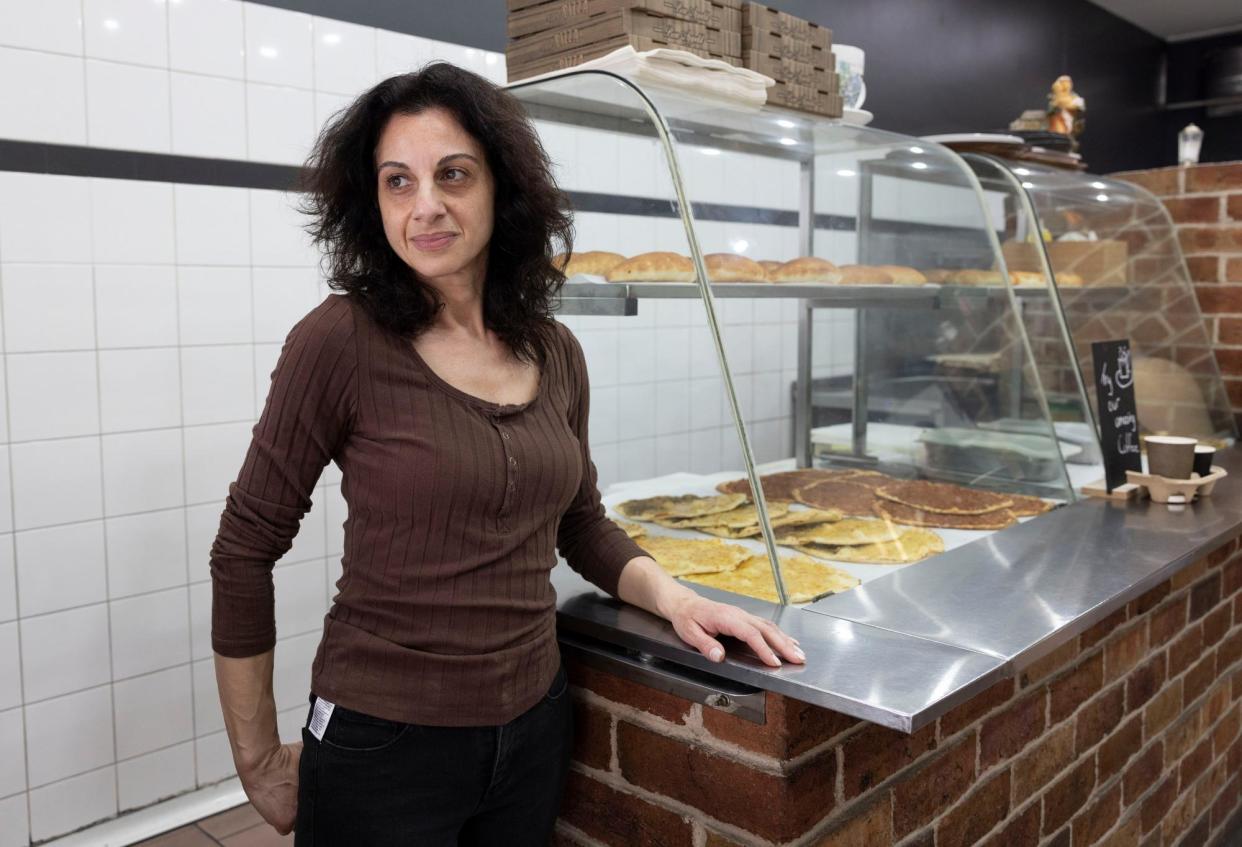 <span>Margaritta Toumaras from Belmore Lebanese Bakery says she feels Tony Burke doesn’t represent the area.</span><span>Photograph: Jessica Hromas/The Guardian</span>