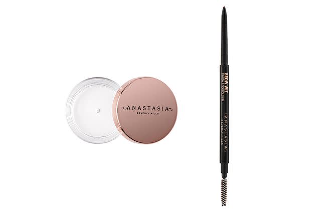 Anastasia Beverly Hills bestsellers Brow Freeze (left) and Brow Wiz (right)