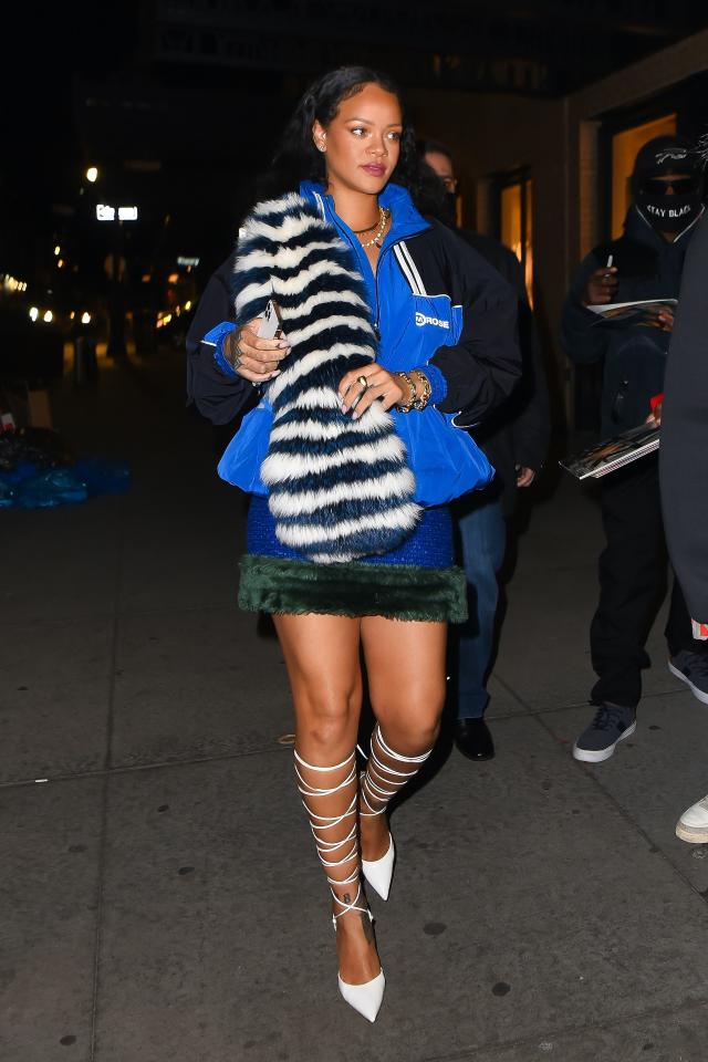 Rihanna Continues to Rihanna-fy Maternity Dressing in a Head-to-Toe  Shredded Look - Fashionista