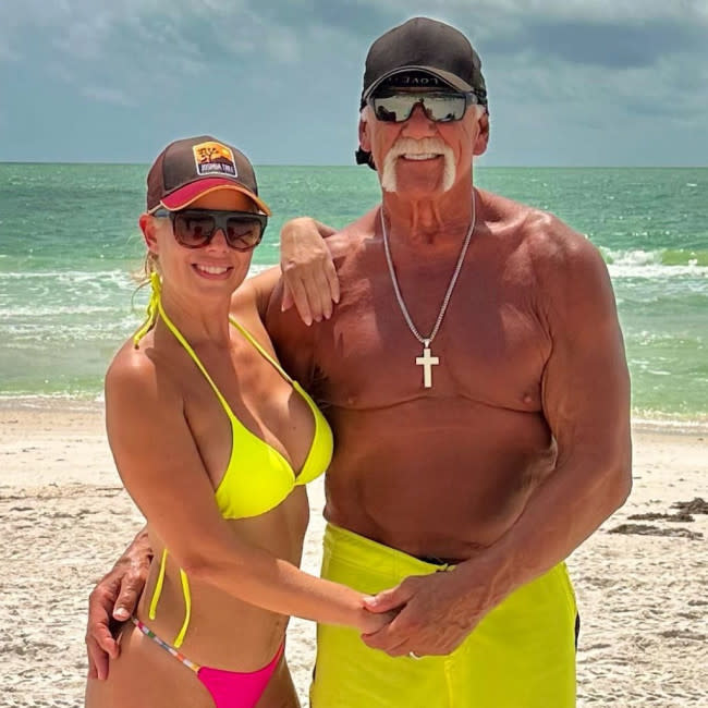 Sky Daily y Hulk Hogan en una foto reciente de Instagram credit:Bang Showbiz