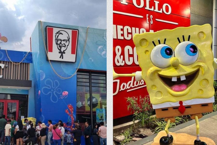 ¡El KFC con temática de Bob Esponja está en México! Te decimos todos los detalles 