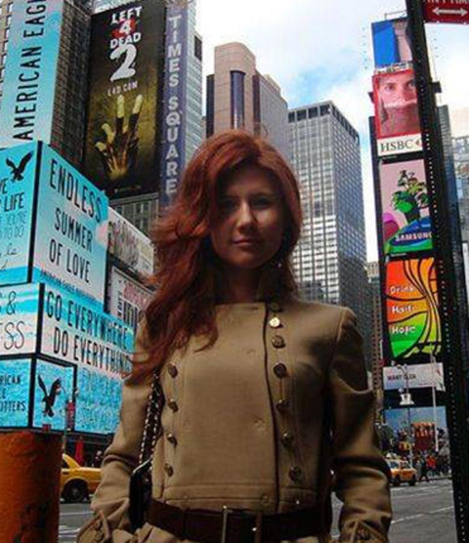 Anna Chapman pictured in New York prior to her arrest for spying in 2010 (AP)