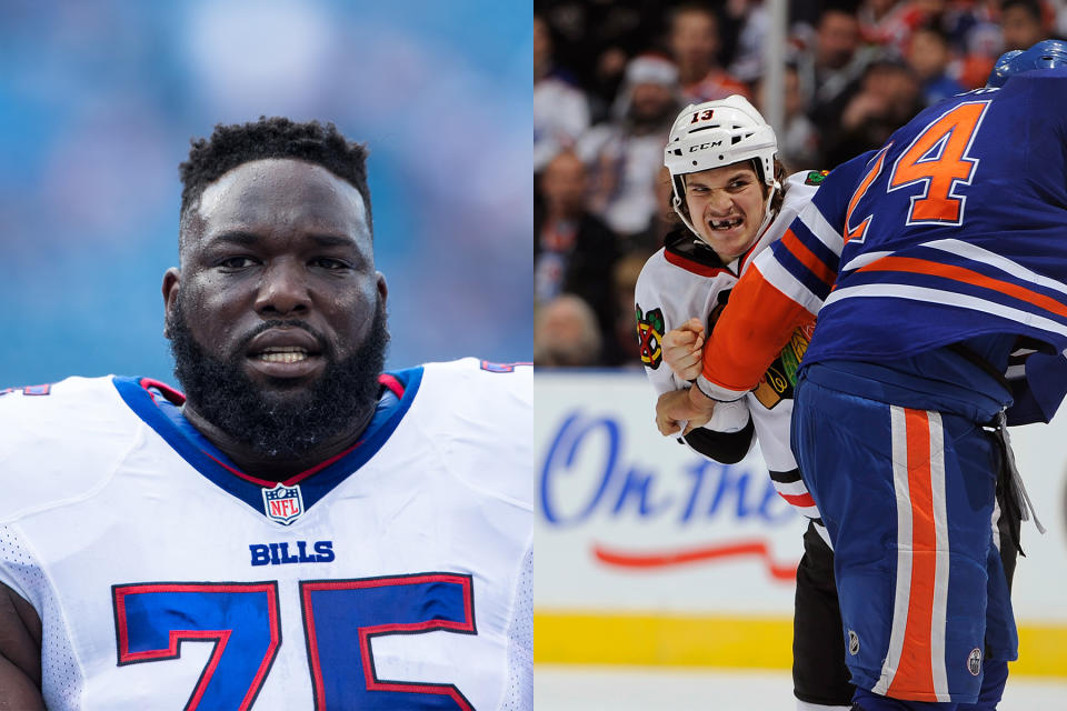 From left: Justin Renfrow; Daniel Carcillo. - Credit: Brett Carlsen/Getty Images; Dale MacMillan/Getty Images