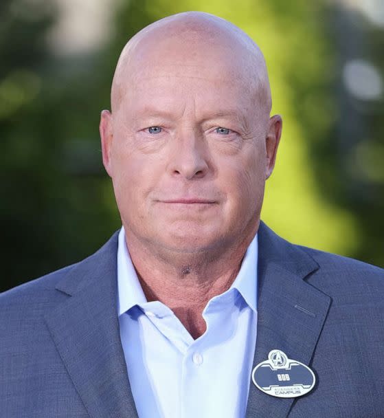 PHOTO: CEO of Disney Bob Chapek attends Marvel Avengers Campus opening ceremony at Disneyland Paris, July 9, 2022, in Paris. (Laurent Viteur/Getty Images)