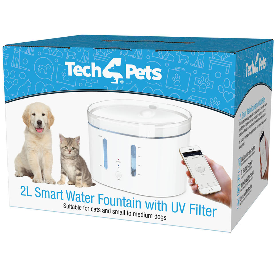 Tech 4 Pets 2L Smart Water Fountain with UV Light - $99.99 