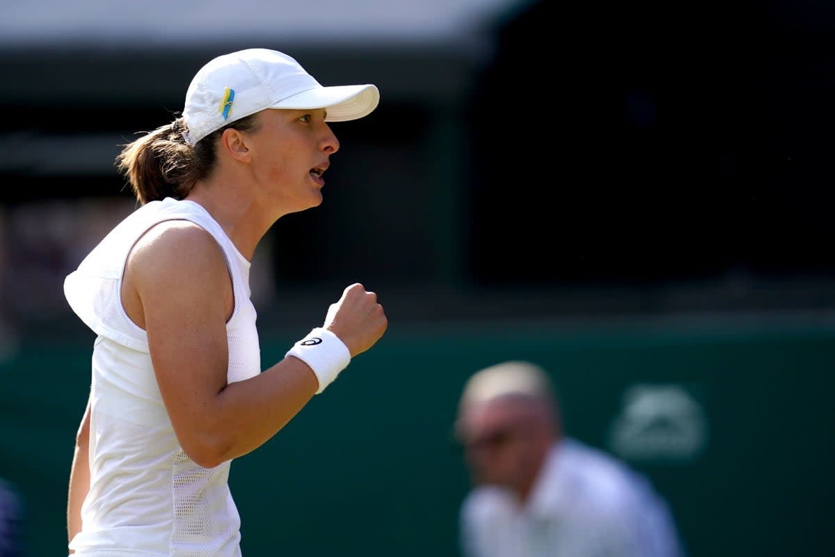 Defending champion Iga Swiatek is into the last four of the BNP Paribas Open (John Walton/PA) (PA Archive)