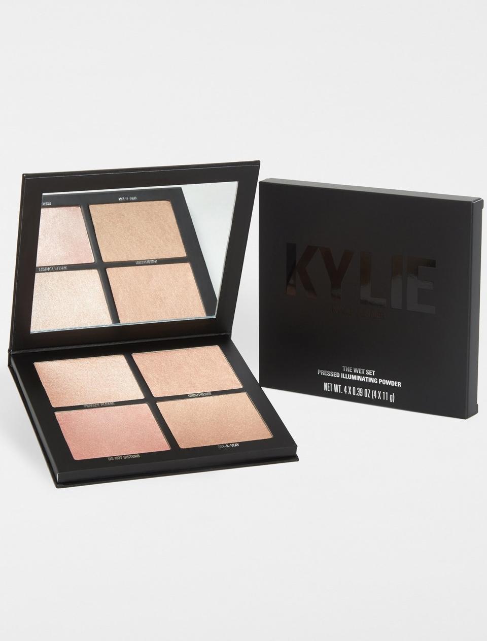 Shop Now: Pressed Illuminating Powder in The Wet Set, $62, available at Kyle Cosmetics.