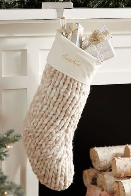 Chunky Knit Sweater Stocking