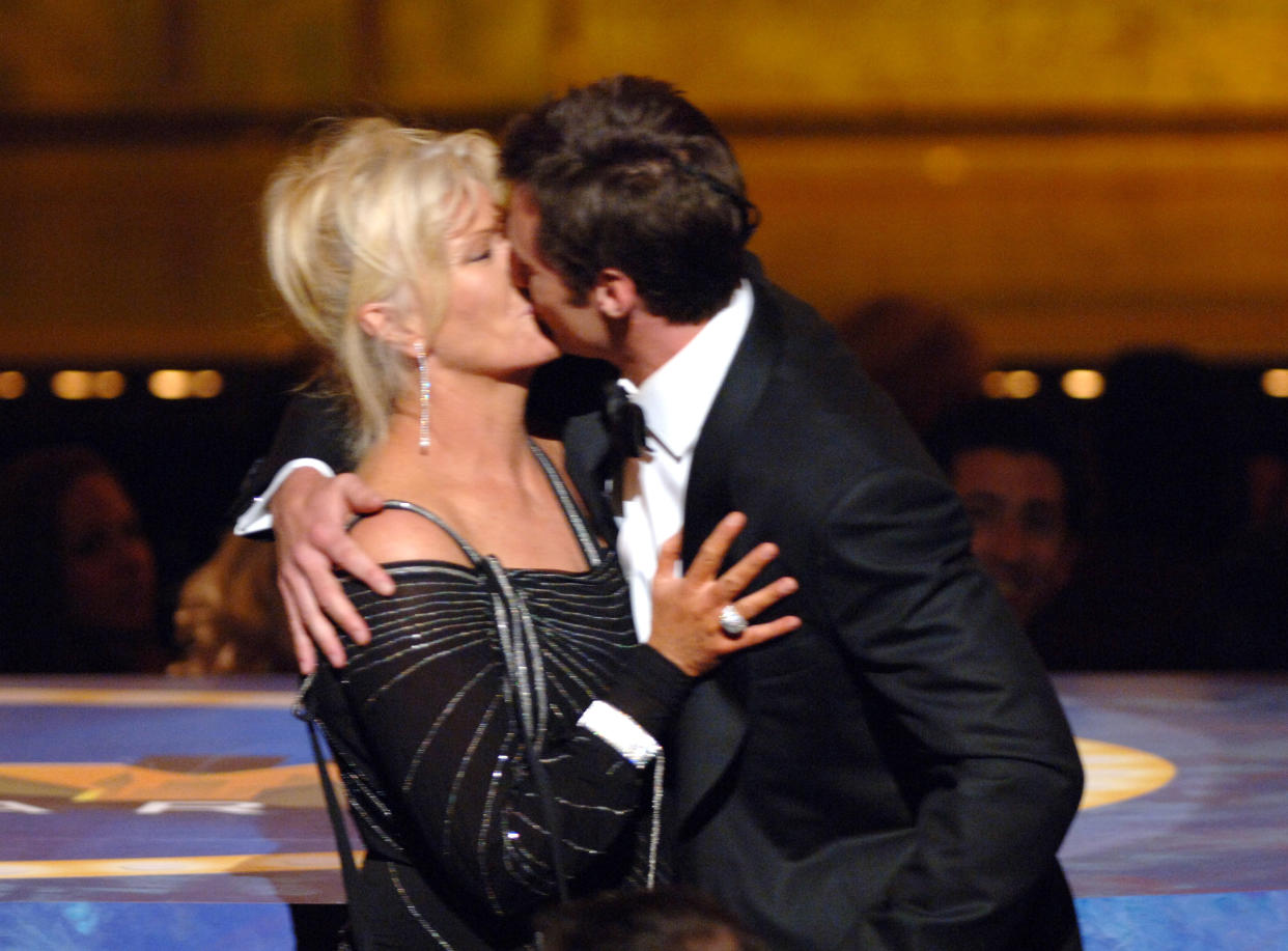 Deborra-Lee Furness and Hugh Jackman during 59th Annual Tony Awards. (Photo by Stephen Lovekin/WireImage)