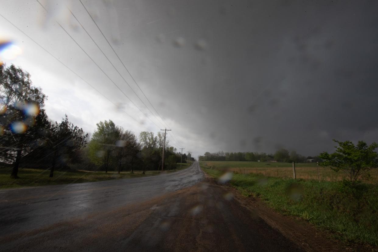 Storm systems moving across Shawnee County on Monday night and Tuesday morning brought downpours, power outages, high winds and one confirmed tornado.