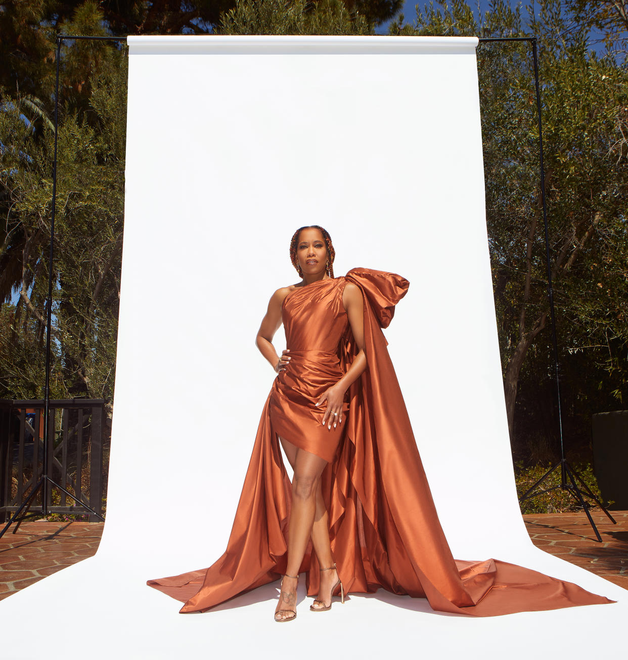 Celebrities Get Ready For The 52nd NAACP Image Awards (James Anthony via Getty Images)