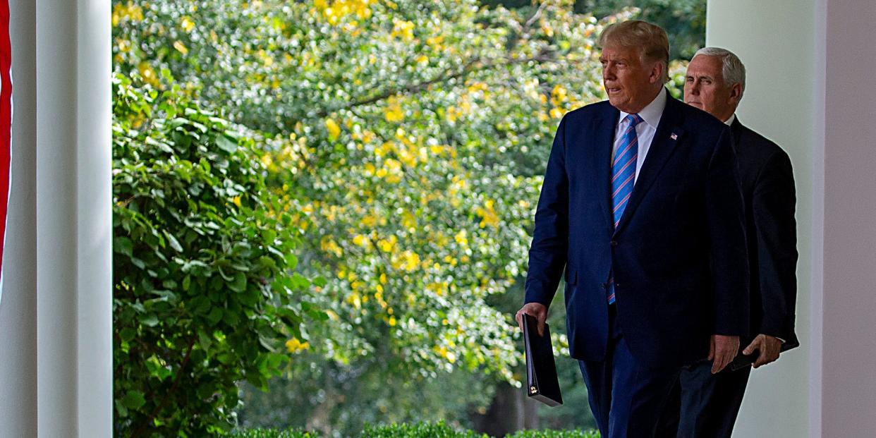 trump walking