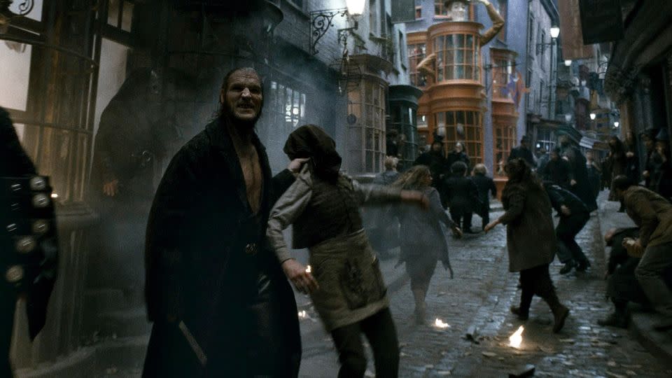 Dave Legeno as Fenrir Greyback in "Harry Potter and the Half-Blood Prince," - Warner Bros./Alamy Stock Photo
