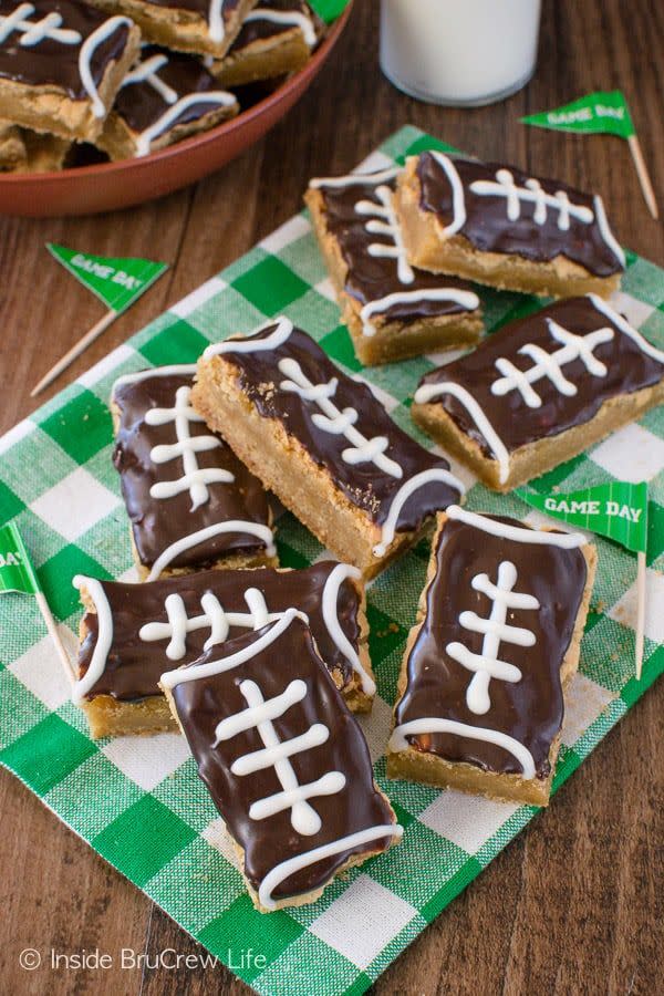 Football Cookie Bars