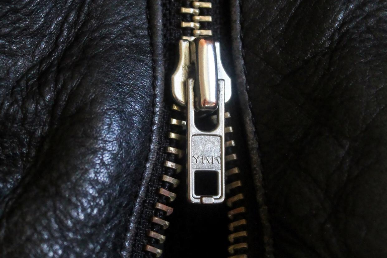 A YKK zipper.