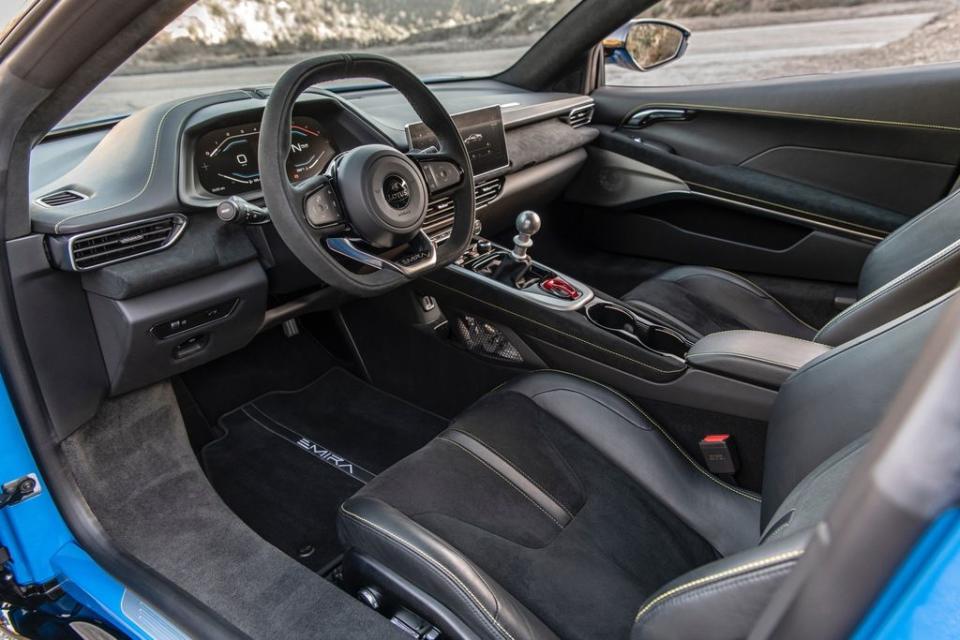 the interior of a car